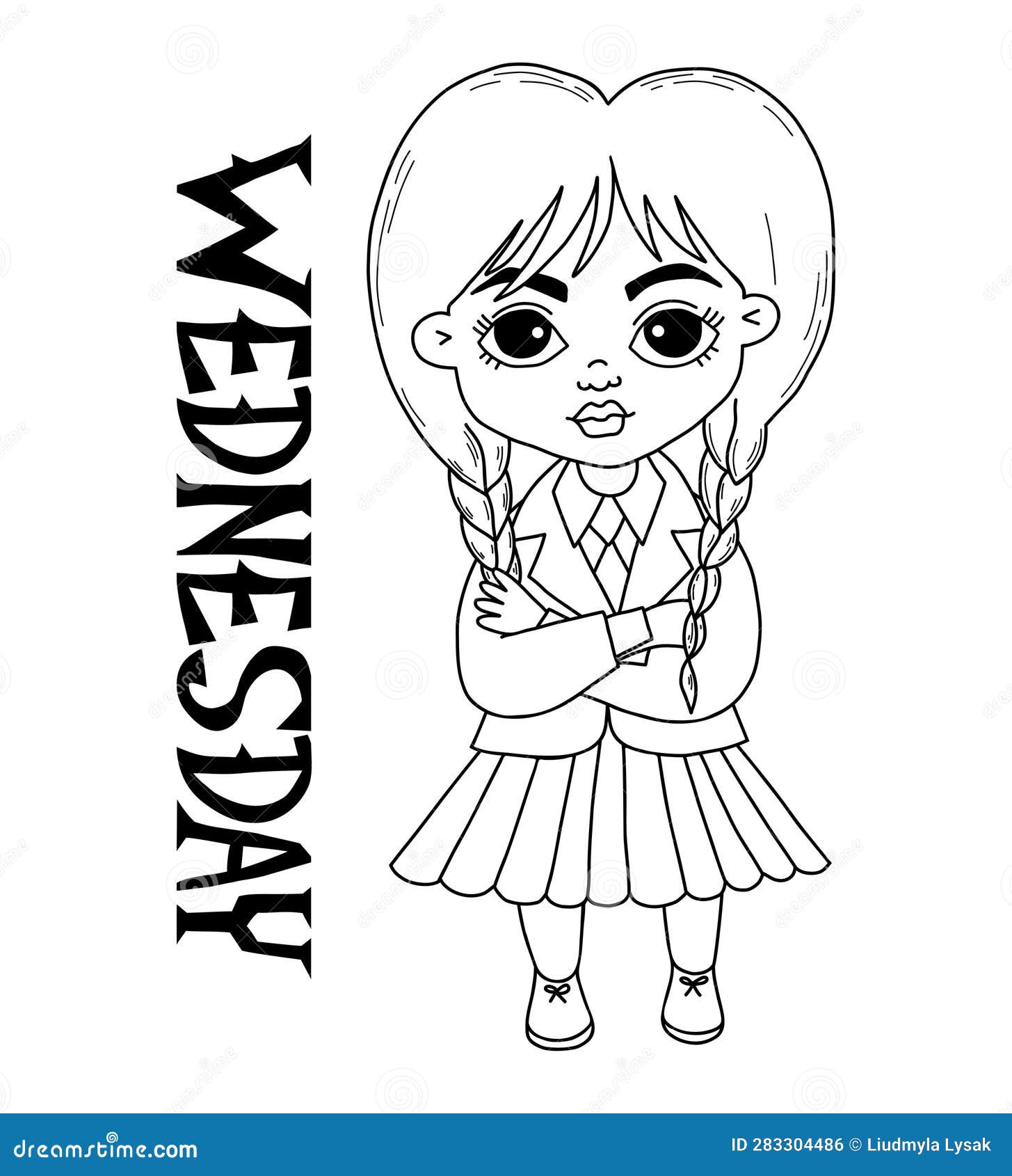 Cartoon wednesday coloring stock illustrations â cartoon wednesday coloring stock illustrations vectors clipart