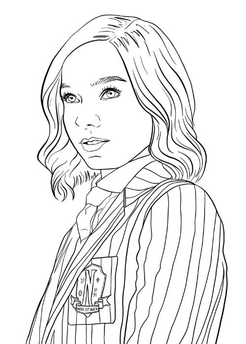 Enid sinclair coloring page printable for free download