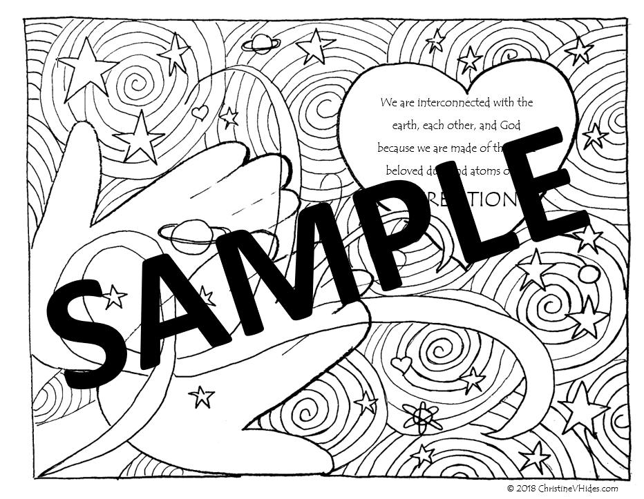 Ash wednesday coloring page