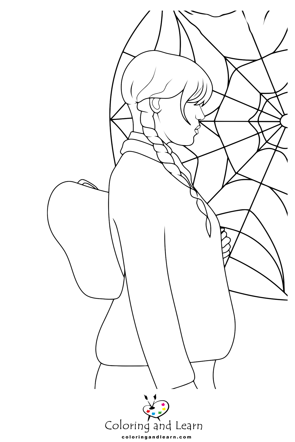 Wednesday addams coloring pages rwednesday