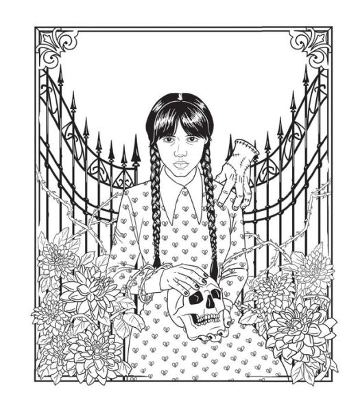 Wednesday an unofficial coloring book of the morbid and ghastly by amanda brack paperback barnes noble