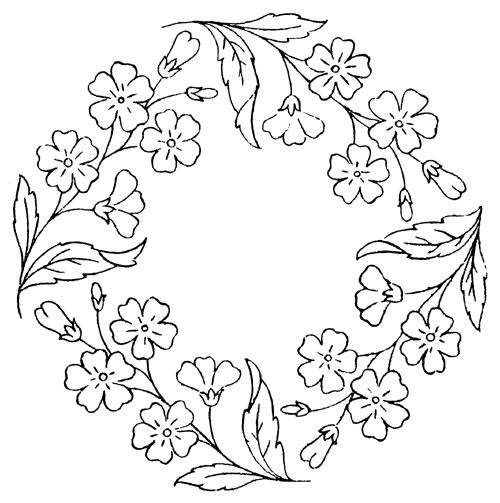 Floral frames colouring pages embroidery patterns free embroidery patterns embroidery flowers