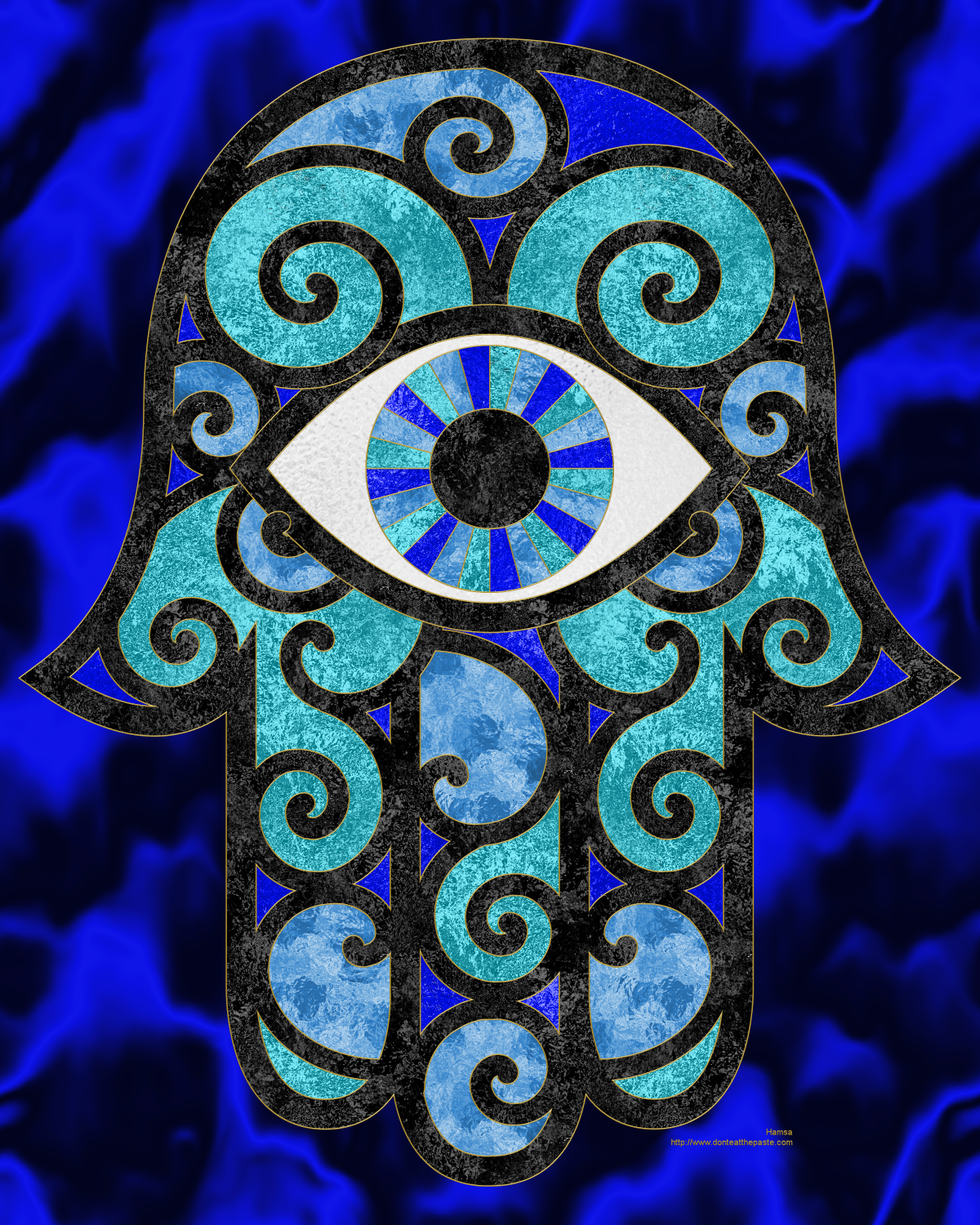 Dont eat the paste hamsa coloring page and embroidery patterns