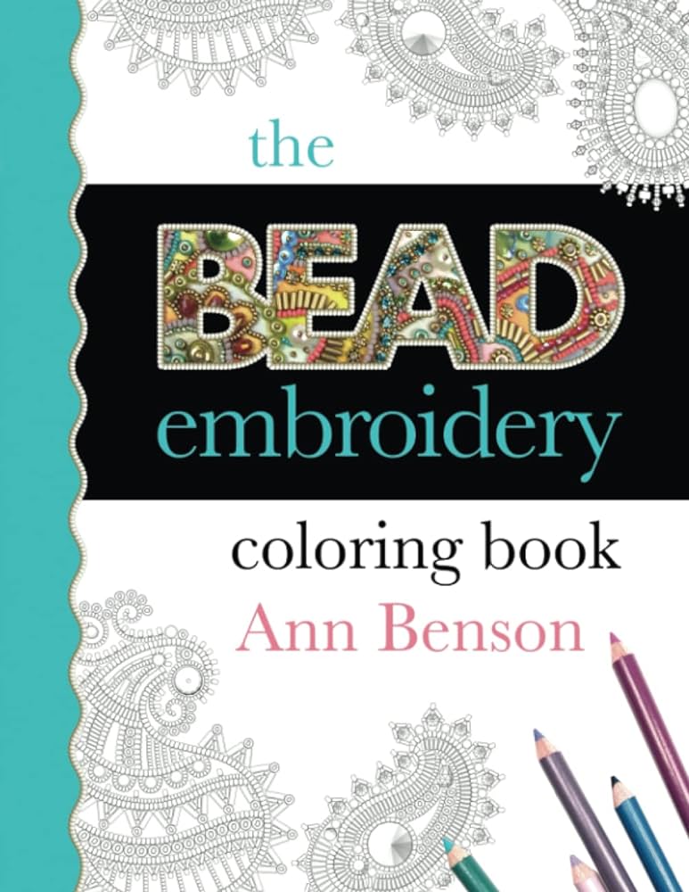 The bead embroidery coloring book designs templates and patterns for creating professional