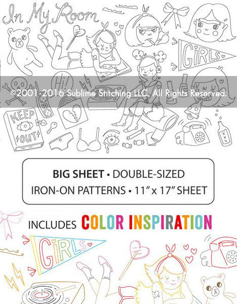 Tuesday bassen â in my room â embroidery patterns for sublime stitching