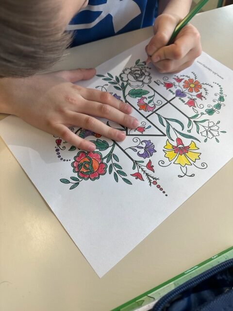 Colouring sheet â slovenian embroidery â jkh identity