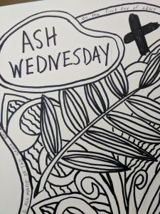 Ash wednesday coloring page â christine v hides