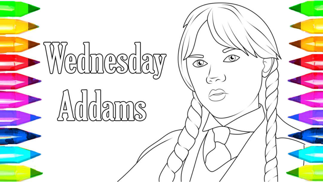 Wednesday addams coloring game android s
