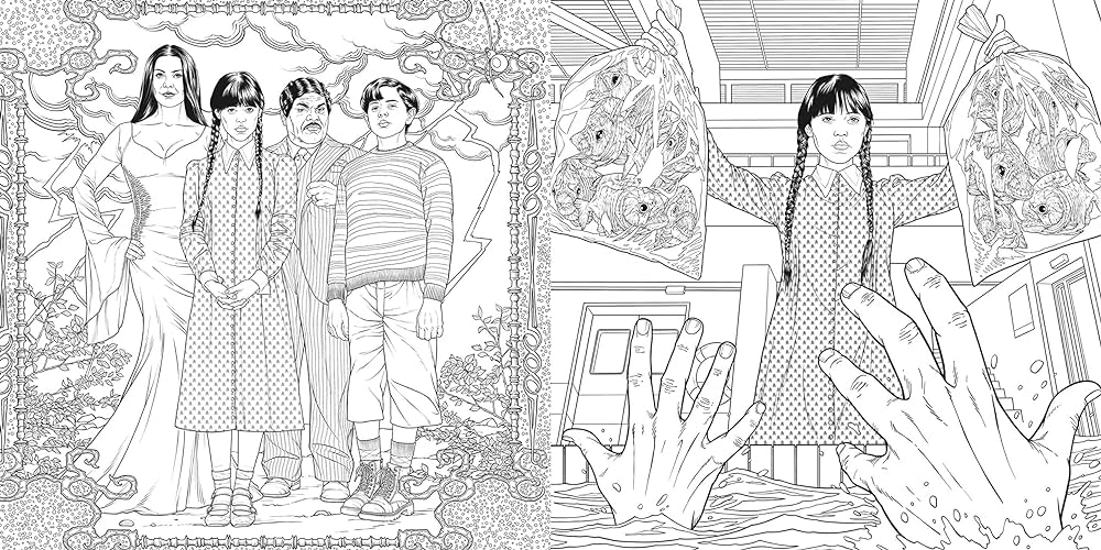 Wednesday the unofficial coloring book igloobooks books
