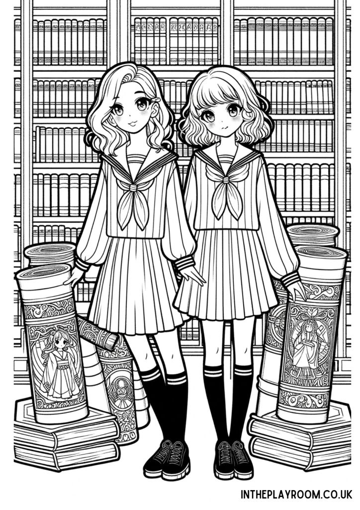 Wednesday adams inspired loring pages
