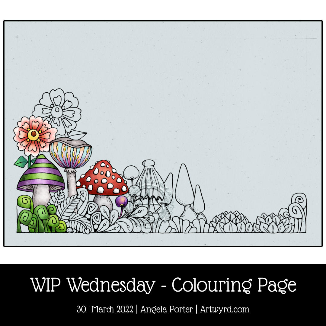 Wip wednesday â this weeks coloring page â angela porter