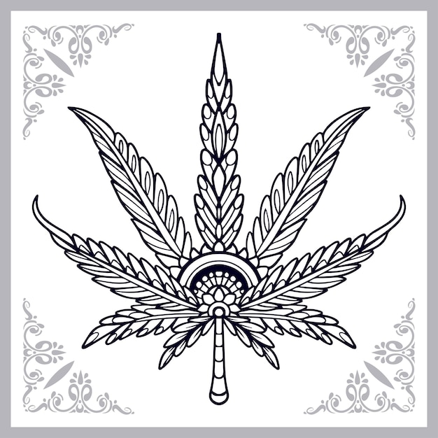 Weed coloring images