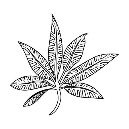 Marijuana leaf outline stock vector illustration and royalty free marijuana leaf outline clipart