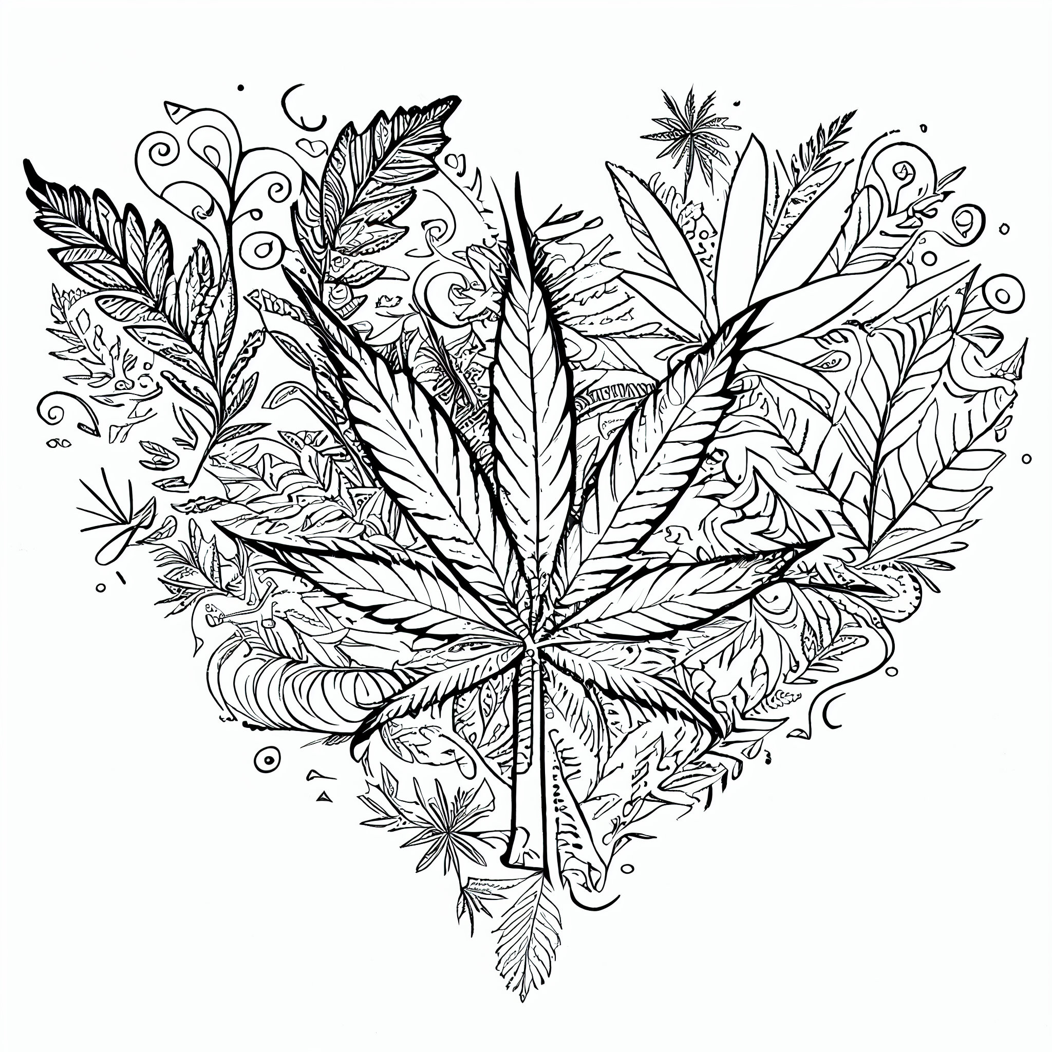 Cannabis coloring