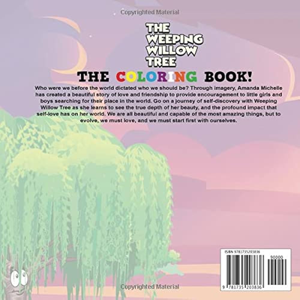 The weeping willow tree the coloring book michelle amanda wilson cameron books