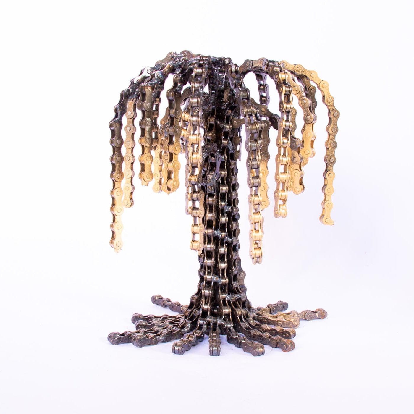 Weeping willow sculpture unchained by nirit levav packer