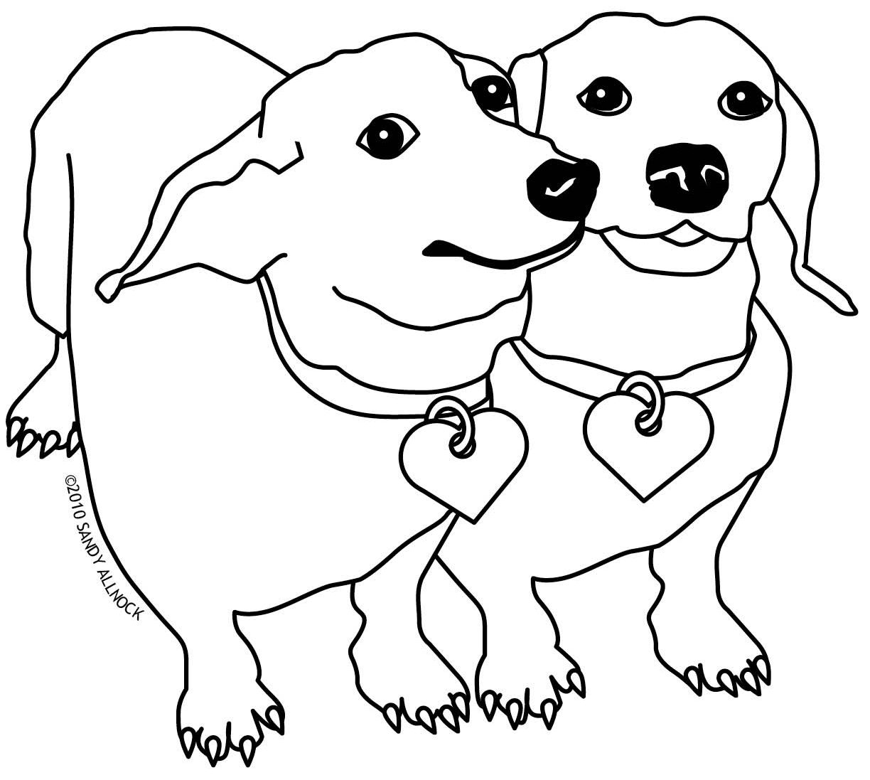 Its a colourful world long wait for lil pups dog coloring page dachshund colors dog coloring book