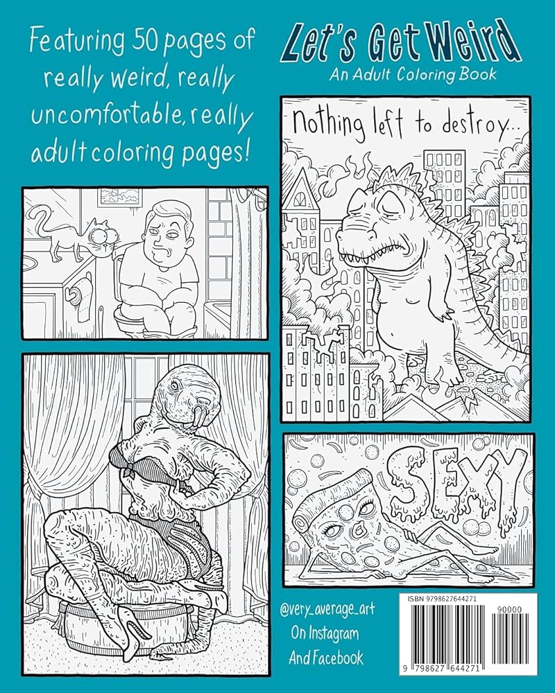 Lets get weird an adult coloring book knepper cody books
