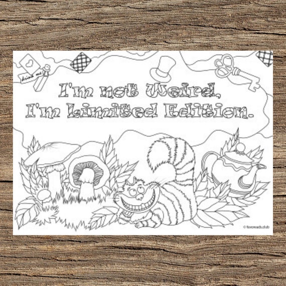 I am not weird printable adult coloring page from favoreads coloring book pages for adults and kids coloring sheets coloring designs