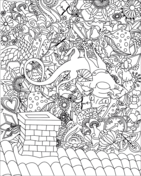 Weird coloring pages free printable pictures