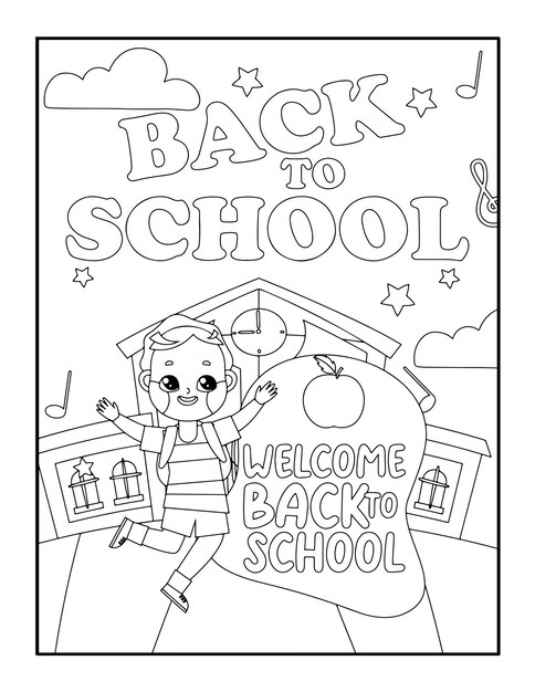 Premium vector back to school activity book coloring alphabet isolated on white background vector cartoon
