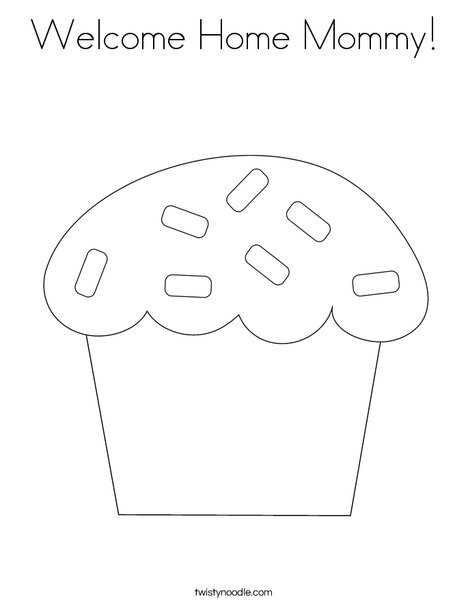 Wele home mommy coloring page