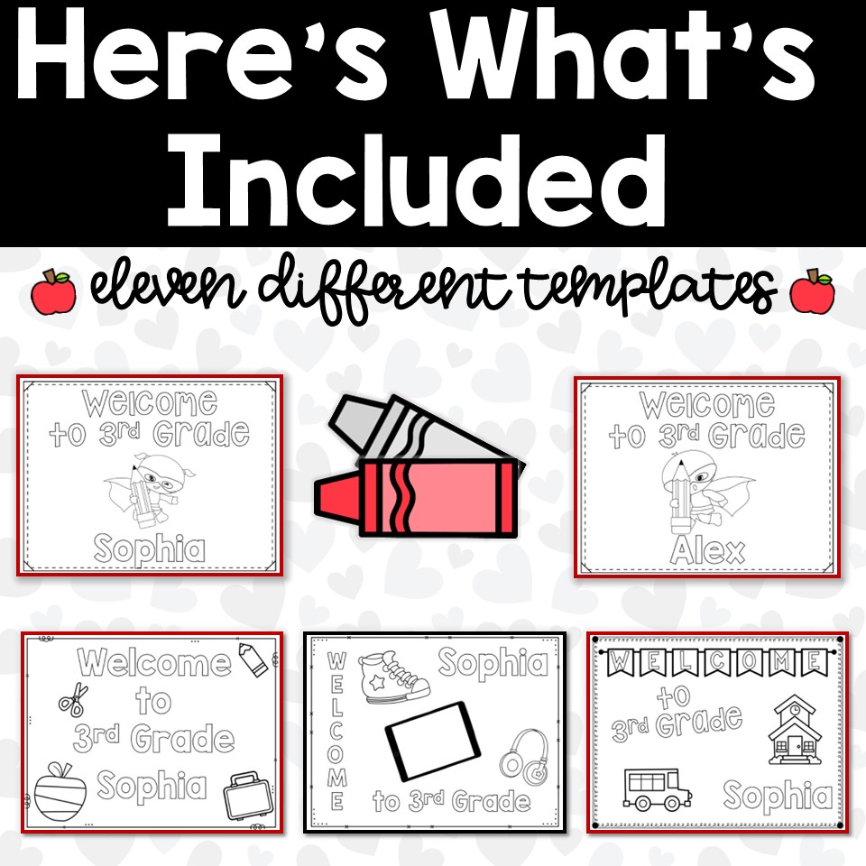 Back to school coloring pages
