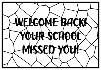 Wele back your school missed you quote coloring pages by anisha sharma