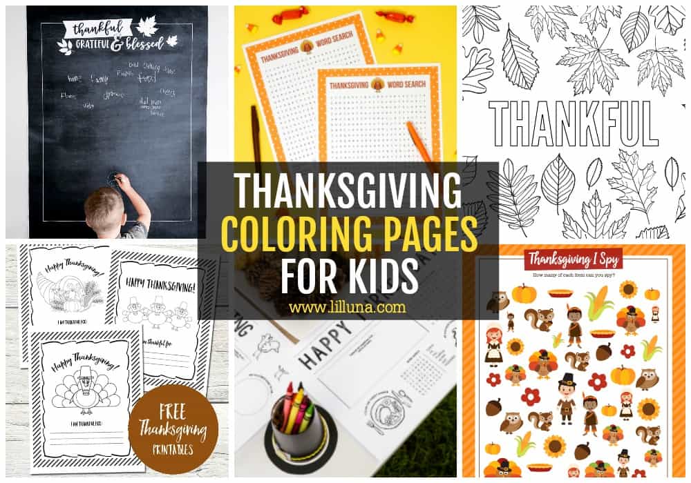 Free thanksgiving coloring pages lil luna