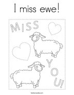 Miss you coloring pages