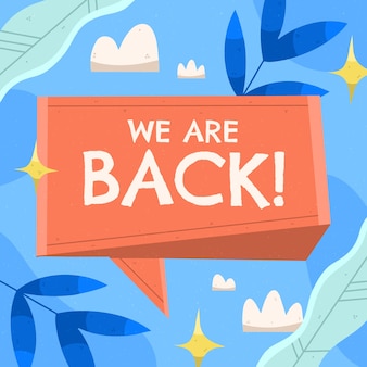 Wele back images