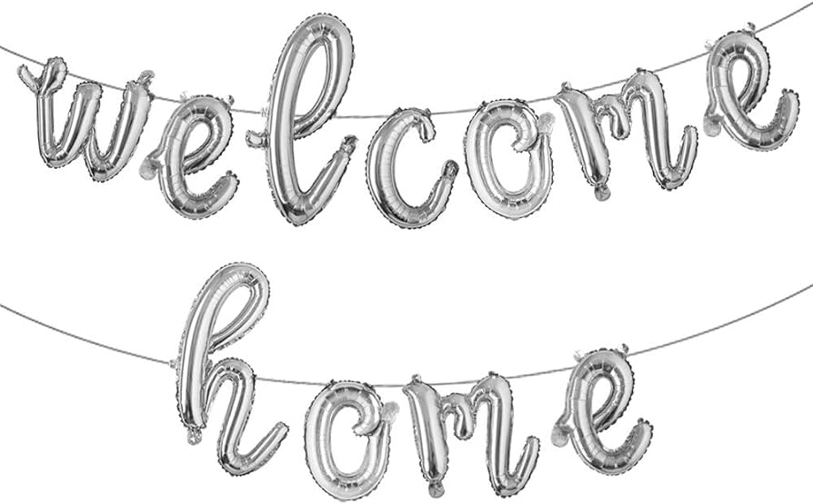 Inch wele home balloon banner style balloons foil letter balloon anniversary celebration party decorations l wele home silver home kitchen