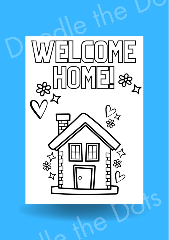 New home coloring sheet