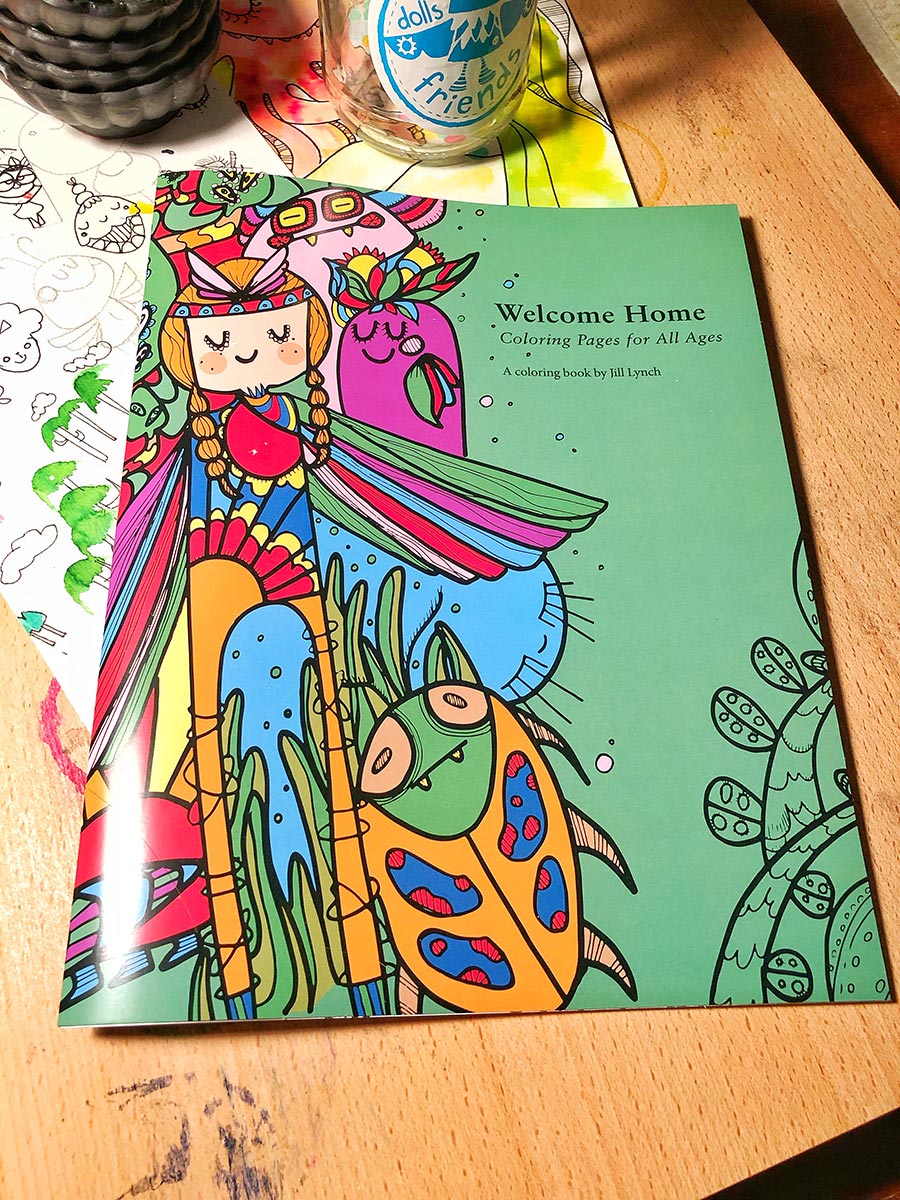 Wele home coloring book jill lynch