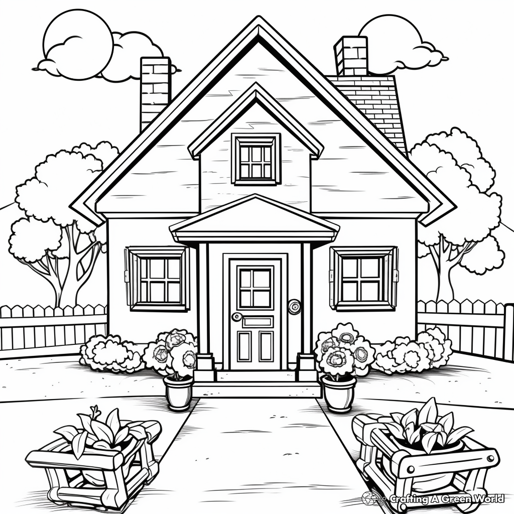 Homeing coloring pages