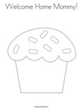 Wele home mommy coloring page