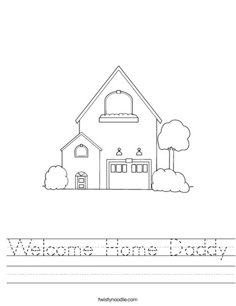 Wele home daddy worksheet