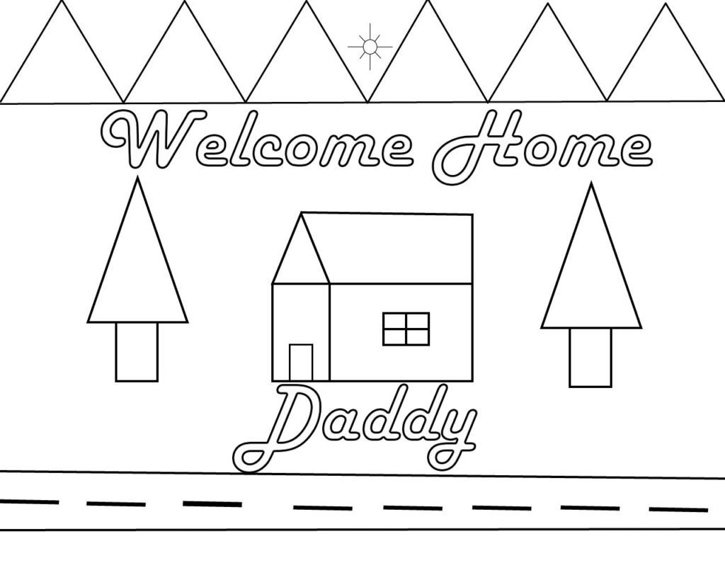 Wele home coloring page dad coloring pages wele home daddy crayola coloring pages