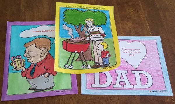 Fathers day coloring pages print and customize for dad