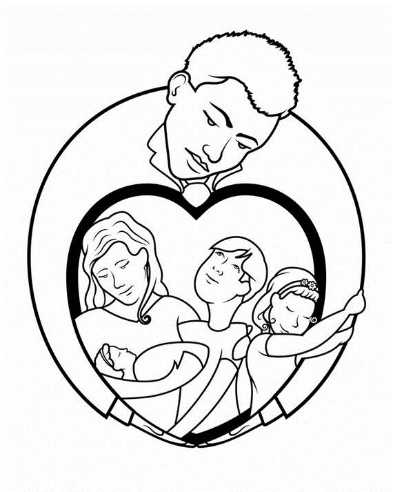 Daddy coloring pages for kids on fathers day