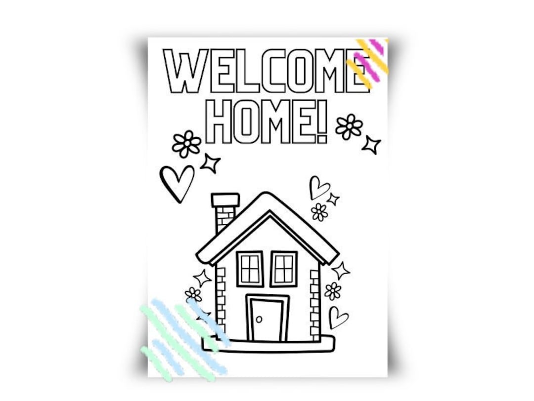 New home coloring sheet