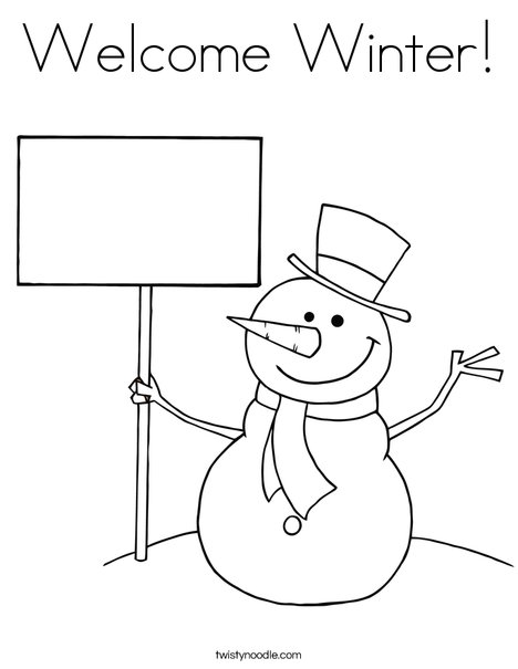 Wele winter coloring page