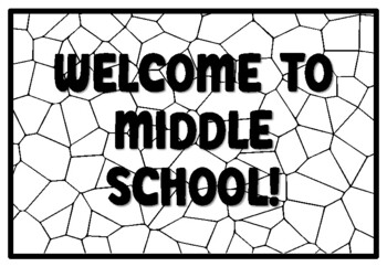 Wele to middle school coloring pages for summer st day of school activi