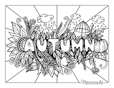 Free printable autumn fall coloring pages