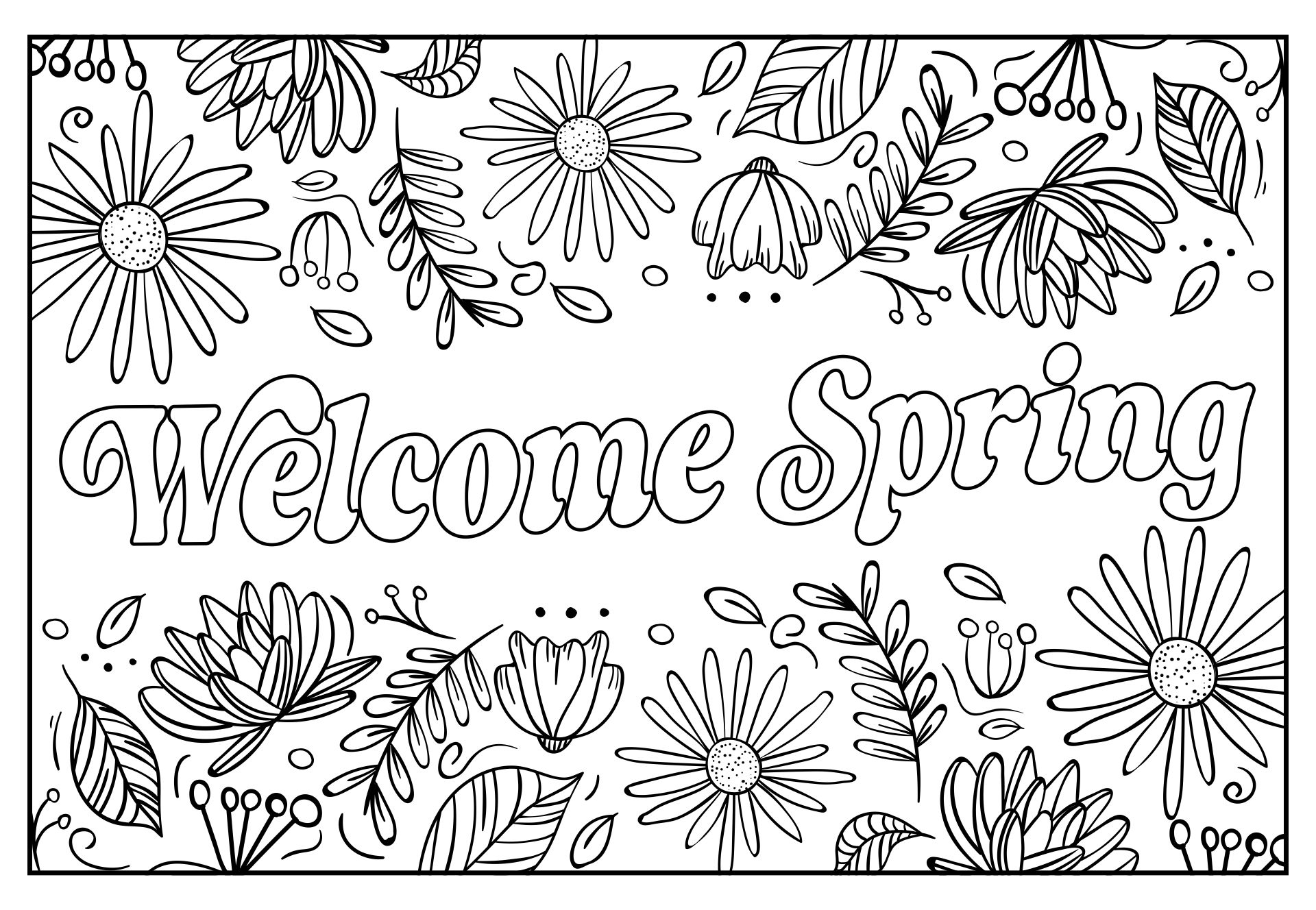 Best printable coloring pages wele to banner pdf for free at