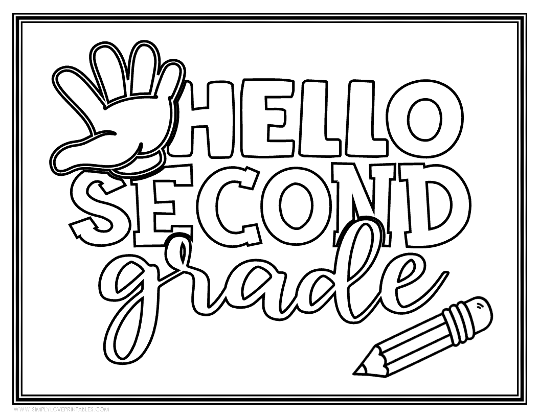 Back to school coloring pages simply love printables