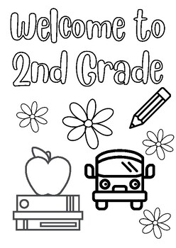 Back to school coloring page