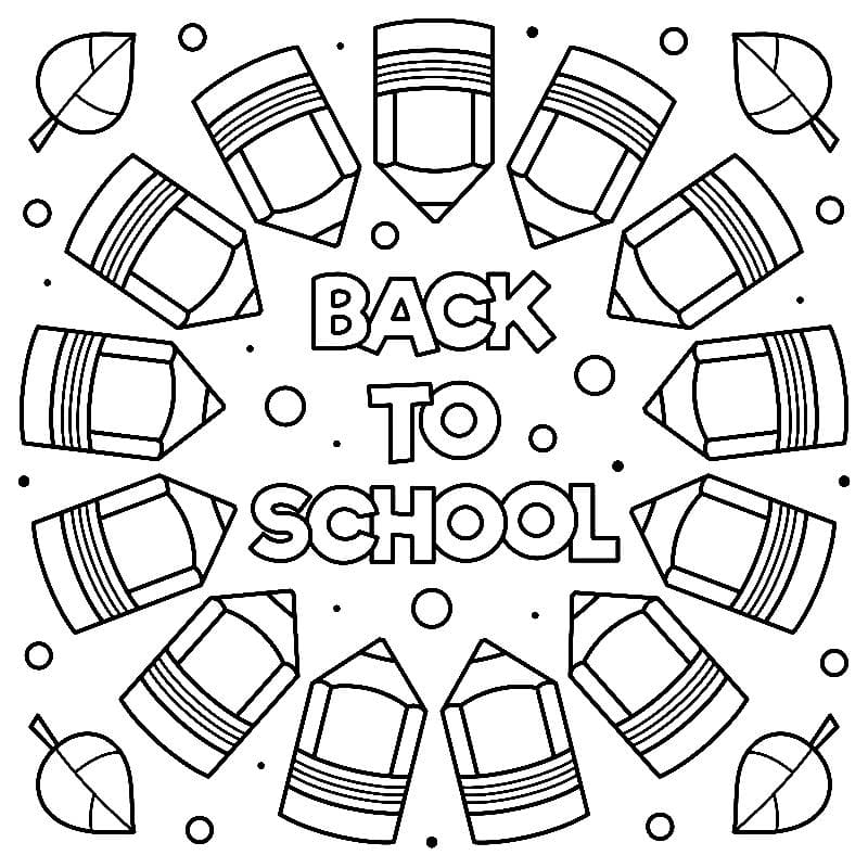 Back to school coloring pages free printable images