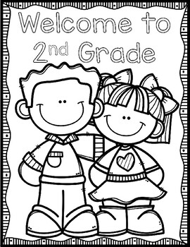 Wele to second grade coloring sheet