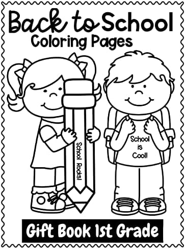 Back to school coloring pages gift book st grade wele back to school activities book for kids dani marko livres